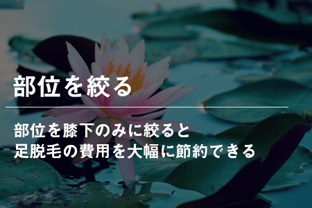 部位を絞る