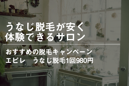 うなじ脱毛が安く体験できるサロンのキャンペーン